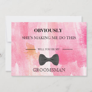 Will You Be My Groomsman? Invitation