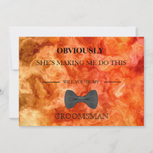 Will You Be My Groomsman? Invitation