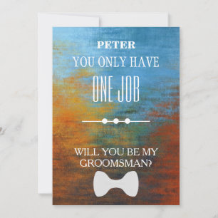 Will  You  Be My Groomsman? Invitation