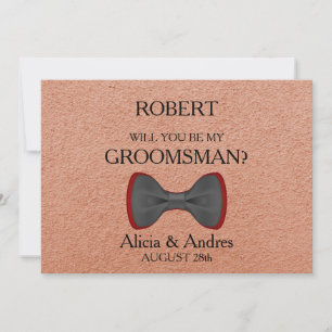 Will you be my Groomsman? Invitation