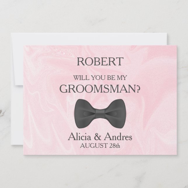 Will you be my Groomsman? Invitation (Front)