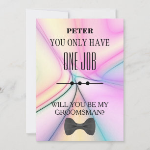 Will  You  Be My Groomsman? Invitation