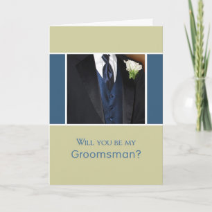 Will You Be My Groomsman? Invitation