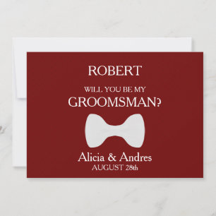 Will you be my Groomsman? Invitation