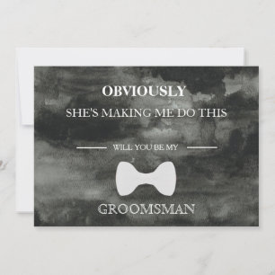Will You Be My Groomsman? Invitation