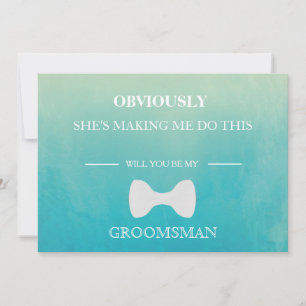 Will  You  Be My Groomsman? Invitation