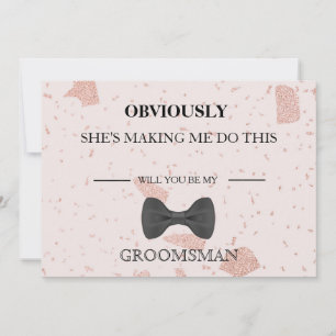 Will  You  Be My Groomsman? Invitation