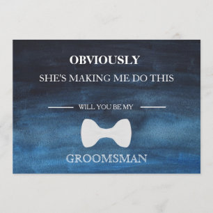 Will  You  Be My Groomsman? Invitation