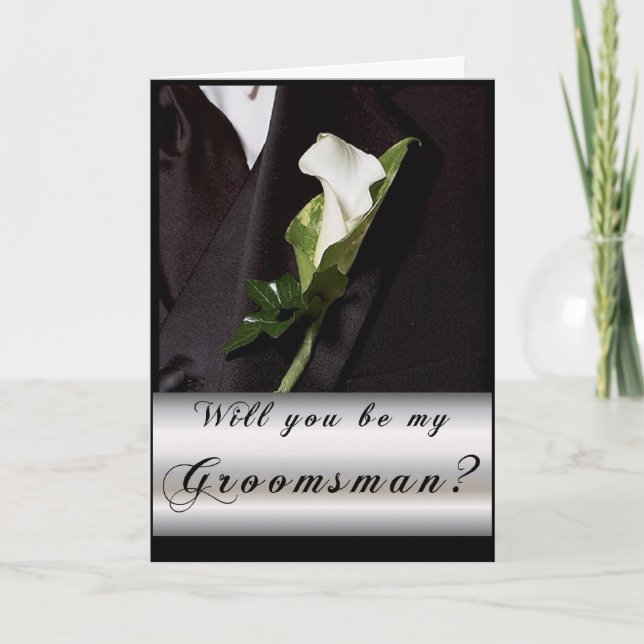 Will you be my Groomsman? Invitation (Front)