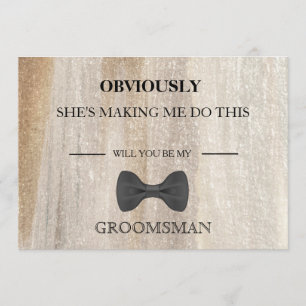 Will You Be My Groomsman? Invitation