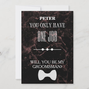 Will You Be My Groomsman? Invitation