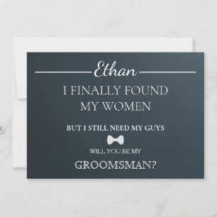 Will You Be My Groomsman? Invitation