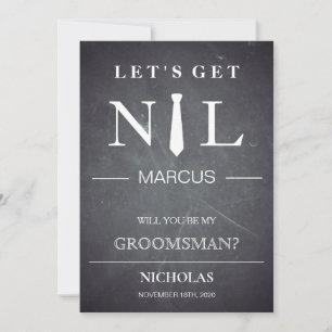 Will  You  Be My Groomsman? Invitation