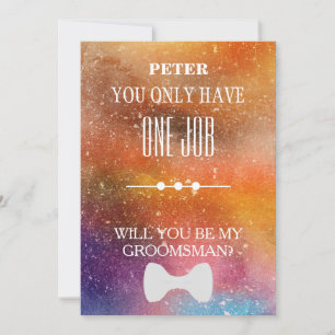 Will  You  Be My Groomsman? Invitation