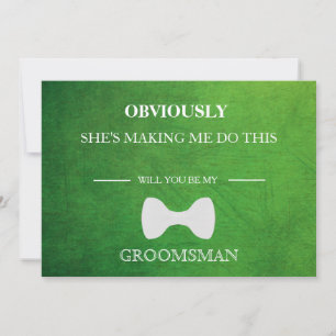 Will You Be My Groomsman? Invitation