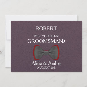 Will you be my Groomsman? Invitation