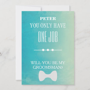 Will  You  Be My Groomsman? Invitation
