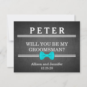 Will you be my Groomsman? Personalised Invitation