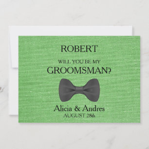 Will you be my Groomsman? Proposal Invitation