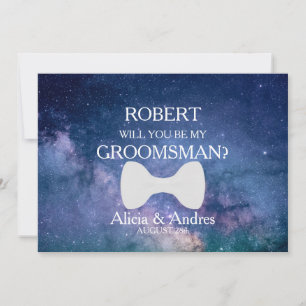 Will you be my Groomsman? Proposal Invitation