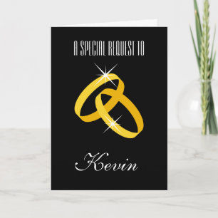 Will you be my groomsman request card