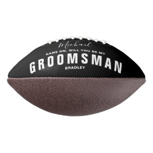 Will You Be My GROOMSMAN Wedding Personalised Name Football