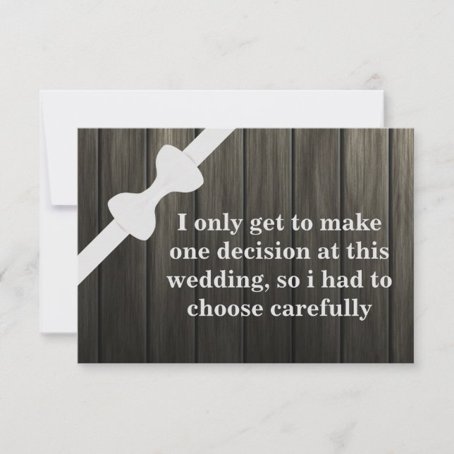 Will you be my Groomsman? Wooden Background Invitation (Front)