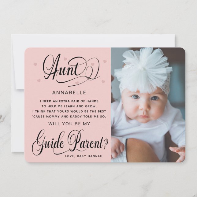 Will you be my Guide Parent Photo  (Front)