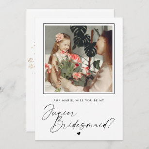 Will You Be My Junior Bridesmaid Proposal Card
