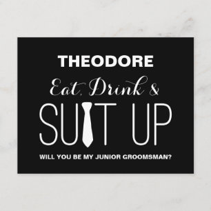 Will you be my Junior Groomsman ? Groomsmen Invitation
