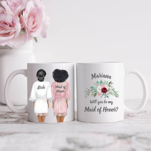 Will you be my Maid Honour? Girls In Robes Coffee Mug