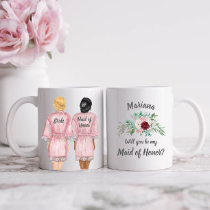 Will you be my Maid Honour? Girls In Robes Coffee Mug