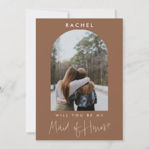 Will you be my Maid of Honor Minimalist Photo 