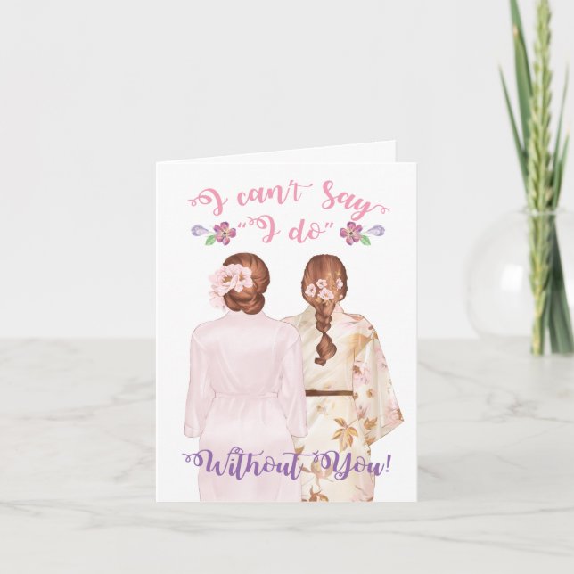 Will you be my Maid of Honour Card (Front)