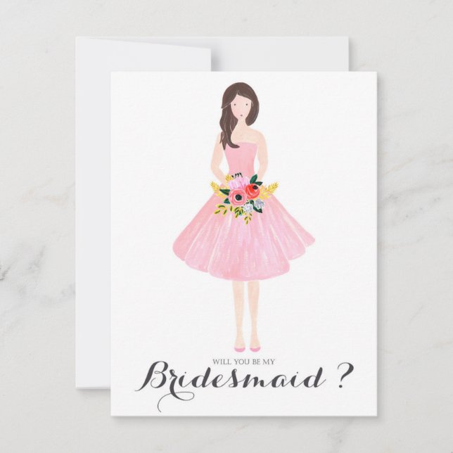 Will you be my maid of honour custom card (Front)