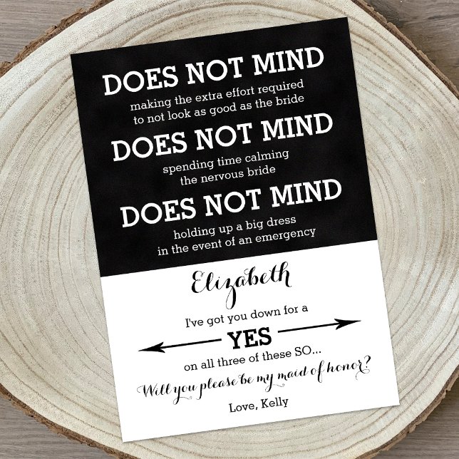 Will You Be My Maid of Honour Does Not Mind Invitation (Creator Uploaded)