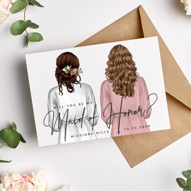 Will You Be My Maid of Honour? Girls in Robes V2 I Invitation (Creator Uploaded)