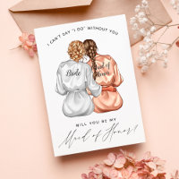 Will You Be My Maid of Honour? Girls In Silk Robes