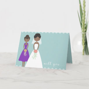 Will You Be My Maid of Honour Greeting Card
