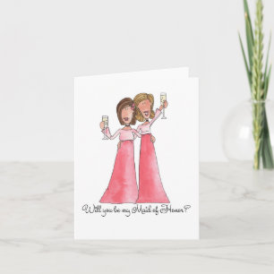 Will you be my Maid of Honour? Invitation