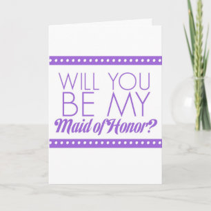 Will You Be My Maid of Honour? Invitation