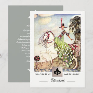 Will you be my Maid of Honour? Invitation Cards