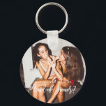 Will You be my Maid of Honour Photo Keyring<br><div class="desc">Minimalist and modern will you be my maid of honour key ring. Text and messages can be edited on the back of the card. For more advanced customisation of this design,  e.g. changing layout,  font or text size please click the "CUSTOMIZE" button above. Please contact me for any questions!</div>
