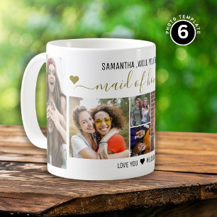 Will You Be My Maid Of Honour Proposal 6 Photo Coffee Mug