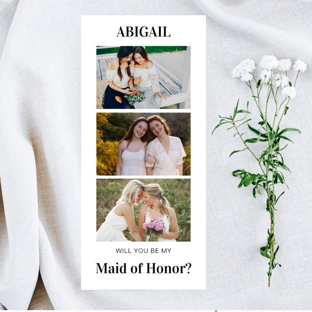 Will You Be My Maid Of Honour Proposal Card (Creator Uploaded)