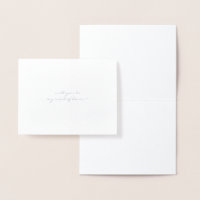 Will You Be My Maid Of Honour | Silver Foil Card