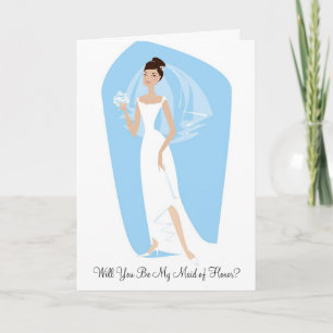 Will You Be My Maid of Honour? Wedding Accessory Invitation