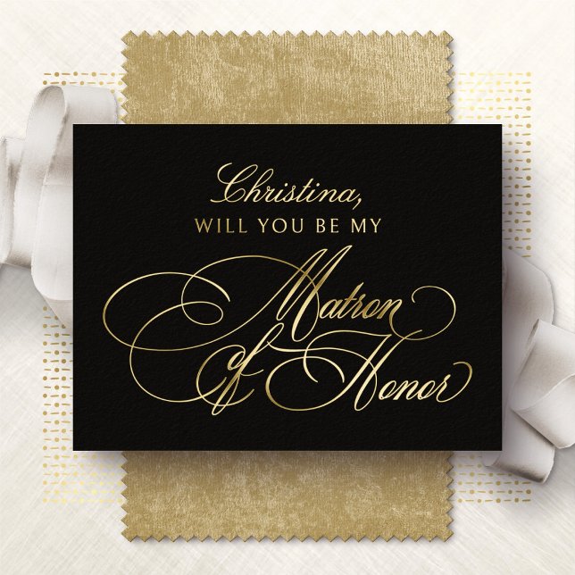 Will You Be My Matron of Honour Foil Card (Creator Uploaded)