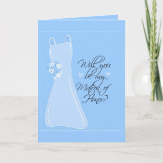 "Will you be my Matron of Honour?" Invitation