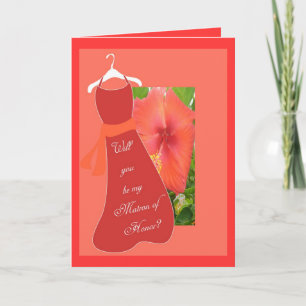 Will you be my Matron of Honour? Invitation